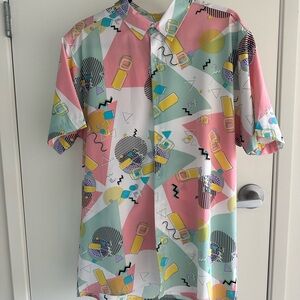 Colorful Geometric Short Sleeve Shirt